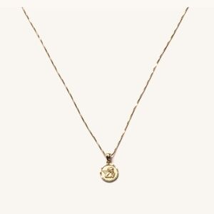 14k solid gold Cherub Angel Pendant - made in Italy